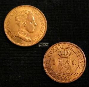 *GUTSE*529-ALFONSO XIII, 1 CÉNTIMO 1906*6, BRILLO ORIGINAL, SIN CIRCULAR - Imagen 1 de 1