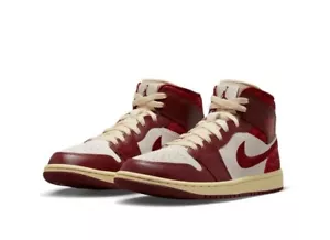 Wmns Air Jordan 1 Mid SE Tiki Leaf Team Rosso DZ2820-601 Taglia 8,5 - Foto 1 di 5