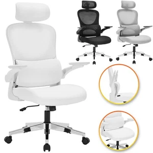 Office Chair Ergonomic High Mesh Back Foldable 3D Armrests Lumbar Support - Picture 1 of 25