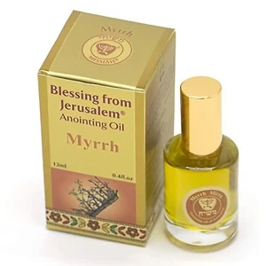 Gold Anointing Holy Oil Myrrh 12ml / 0.4 Oz from Holyland Jerusalem Israel - Picture 1 of 3