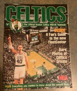 1995-96 BOSTON CELTICS Yearbook DINO RADJA Larry BIRD Rick FOX Dee Brown NBA - Picture 1 of 2