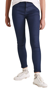 M&S Marks & Spencer Girls Indigo Blue Skinny Fit Stretch Jeans Leggings 8-16