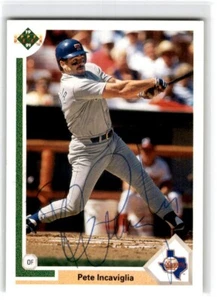 1991 Upper Deck Pete Incaviglia Autograph Texas Rangers #453 - Picture 1 of 2
