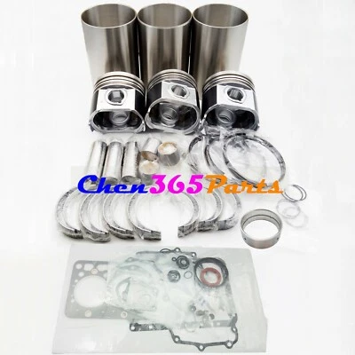 Rebuild Kit for Mitsubishi K3E Engine Piston, Ring Liner Bearing, Full Gasket - Image 1 of 2