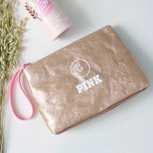 NEU VICTORIA'S SECRET PINK OAT COLLECTION BEAUTY MAKE-UP TASCHE ARMBAND - Bild 1 von 5