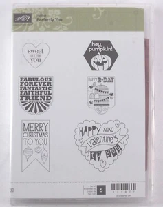 Stampin Up Hostess Perfectly You Stamp Set of 6 - Picture 1 of 4