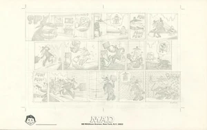 Peter Kuper SPY VS SPY prelim original art pencils MAD MAGAZINE - Picture 1 of 1
