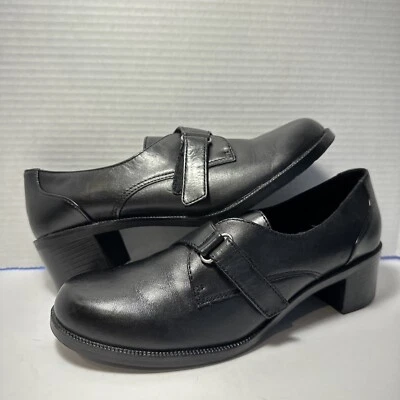 Croft & Barrow женщин из черной кожи Sz 10 лоферы oxford туфли BR-14 LKNU - Изображение 1 из 4