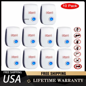 Lot Ultrasonic Pest Reject Home Control Electronic Repellent Rat Mice Repeller - Picture 1 of 8
