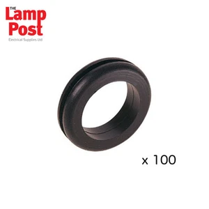 20mm OPEN PVC Rubber Grommet x 100 For Metal Back Boxes - Picture 1 of 1