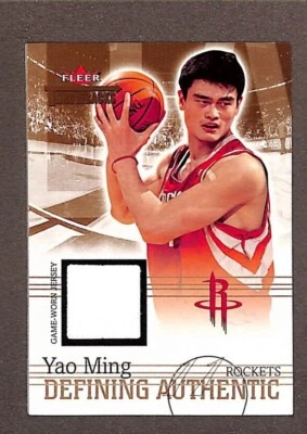 2004-05 Fleer Throwbacks Defining Authentic Jersey #DA-YM Yao Ming - Image 1 of 3