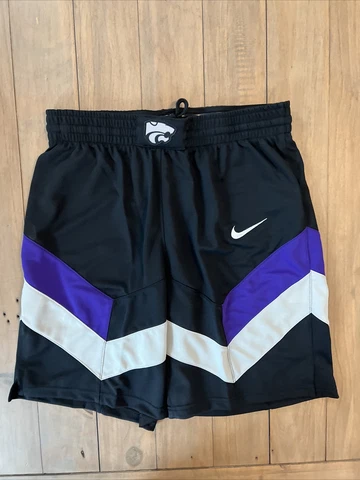 Nike Kansas State Elite Enforcer Custom Basketball Short Men's Medium AV2094 Cover