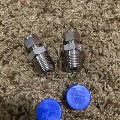 2 - Parker 3/4 NPT X 3/8 OD Tube Male Adapter TW-6 316 SS - Image 1 of 4