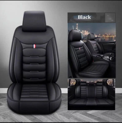For INFINITI Car Seat Covers Full Set Front & Back Cushion PU Leather Waterproof - Image 1 of 4