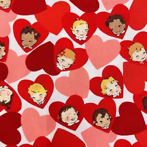 2001 "I'M A GIRL" ALEXANDER HENRY FABRICS nicole de leon VALENTINE Heart FABRIC - Picture 1 of 17