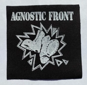 Agnostic Fronttuch Aufnäher Abzeichen Punk Rock ca. 4,5"" x 4,5"" (CP87) - Bild 1 von 1