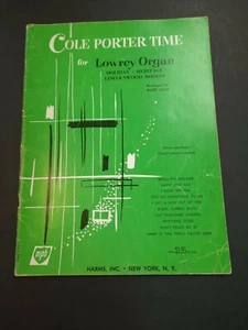 Cole Porter Time 1959 LOWREY Organ & others Music Book Voice guitar piano VG - Picture 1 of 6