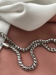 Silber Franco Kette - Herrenkette Sterlingsilber 18""-32"" 4 mm - Geschenkverpackung - Bild 1 von 4