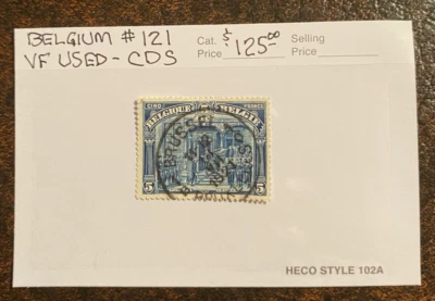 BÉLGICA Sc# 121 - Muy buen estado usado con bonitos CD de Bruselas - Catálogo $125 Foto 1 de 2