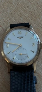 Stunning Longines 9kt Gold Men’s Vintage Watch with Sub Seconds 33mm - Picture 1 of 5