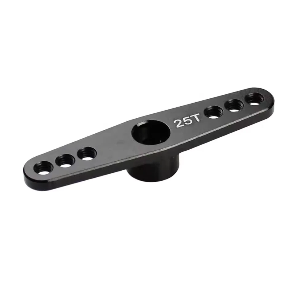 10 x Aluminum Servo Horn 25T Black, 3mm Hole Double Arm for Futaba EU AU - Image 1 of 3