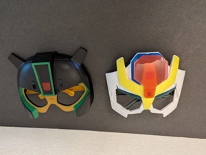 (2) Mcdonalds Kids Transformers Face Mask Costumes Dress up Plastic - Picture 1 of 7