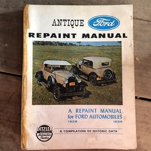 Repaint Manual for Ford Automobiles 1928 to 1936 by Ditzler Automotive Antique - Picture 1 of 9