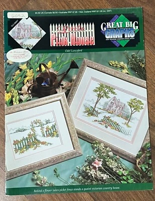 Counted Cross Stitch "Little Pink House" by Great Big Graphs; 2 beautiful design - Image 1 of 2