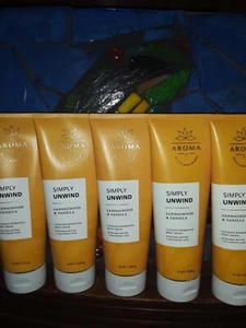 LOTE DE 5x BATH and & BODY WORKS AROMATERAPIA DESENROLLAR SÁNDALO CREMA VAINILLA x5 - Imagen 1 de 1