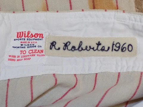 Robin Roberts Game Worn Flannel Pants 1960 Philadelphia Phillies HOF Cover