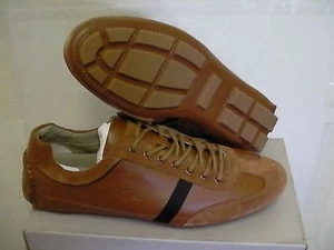 Lacoste Mens Berryman SRM Brown Tan Leather Lace-Up Casual size 7 us - Picture 1 of 4