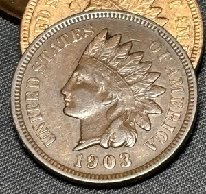 Gorgeous VF 1903 American 🇺🇸 US Indian Head Cent - Picture 1 of 7