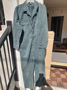 Vintage grüner Big Mac Overall Baumwolle 42 R 60er Jahre ? herringbone - Bild 1 von 19