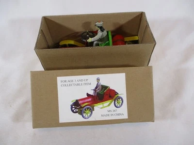 Vintage - Wind Up - Carro de brinquedo de lata - 7" de comprimento - com caixa original - China - Imagem 1 de 4