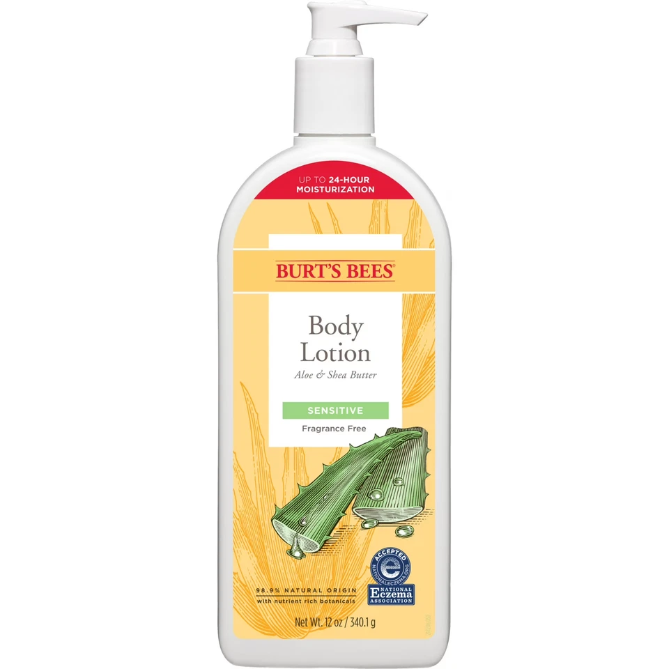 Loción corporal sensible de aloe y manteca de karité Burt's Bees 6 oz. Loción Foto 1 de 4
