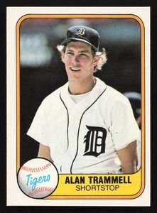 1981 Fleer #461 Alan Trammell Detroit Tigers **OC** QTY - Picture 1 of 2