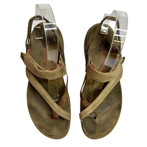 Merrell Känguru Damen-Sandalen Größe 9 Lederriemen hellbraunes Wildleder, Fluss, Sommer - Bild 1 von 8