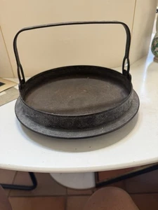 Vintage Japanese Cast Iron Sukiyaki Shabu-Shabu Pot Bail Handle - Picture 1 of 12