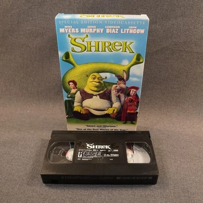 Shrek Special Edition VHS Videocassette 2001 Animated Movie Family DreamWorks PG - Image 1 of 4