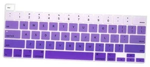 Ultra Thin Silicone Keyboard Cover Skin for MacBook Pro 13 inch Z-Ombre purple - Picture 1 of 7