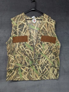 Vintage IDEAL Skyline Camo Fall Flight Vest Mens XL Waterfowl Hunting NEW USA - Picture 1 of 9