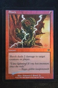 Magic The Gathering MTG SHOCK FOIL Onslaught LP Lightly Played - Picture 1 of 2