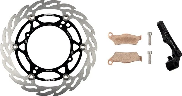 Moto-Master Flame 270mm Floating Aluminum Brake Rotor Kit Front Black #310029-PU - Image 1 of 1