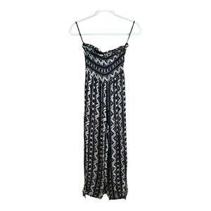 Urban Outfitters tuta senza spalline stampa tribale fumè bohemien donna S - Foto 1 di 11