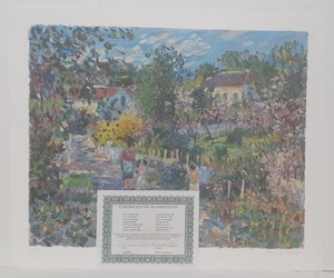 Sotiris Corzo "Villa Nita" 1994 Impressionist signiert 157/350 30" x 24" Bild - Bild 1 von 7
