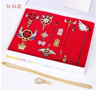 Аниме Cardcaptor сакура ключ ожерелье волшебная палочка набор игрушки косплей реквизит XMAS подарок - Изображение 1 из 4