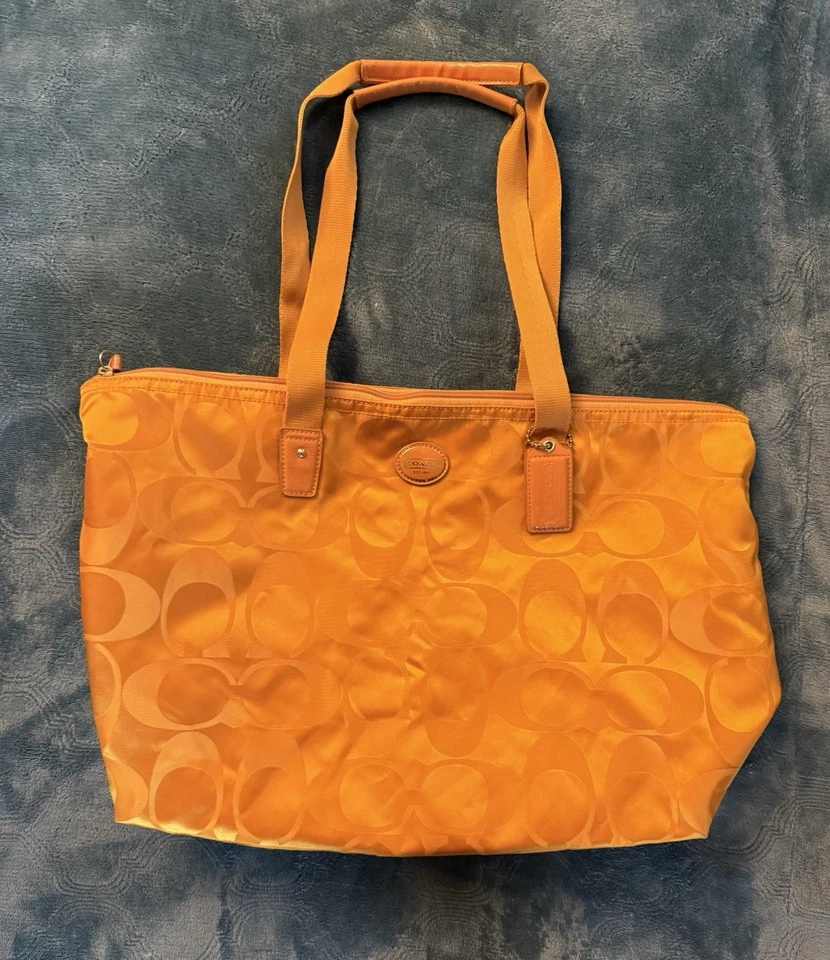 ТРЕНЕР сумка с короткими ручками нейлона оранжевый F77321 тренер подпись 14a - Изображение 1 из 4