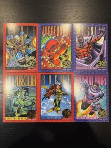 1993 Marvel X-Men Series 2 NEAR COMPLETE 30 YEARS GOLD FOIL STAMP CARD SET LOT - Picture 1 of 8