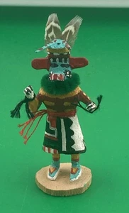 Miniatur Hopi Wasserschlange Kachina, 2,4" signiert - Bild 1 von 7