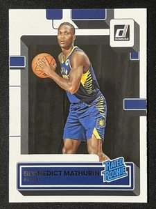 2022-23 Donruss #206 Bennedict Mathurin Rated Rookie Indiana Pacers - Foto 1 di 2